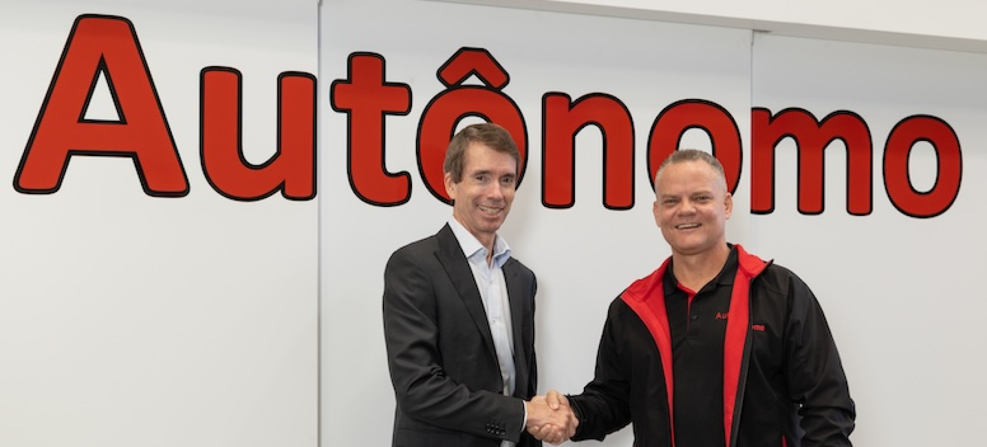 Autonomo and Ledge Finance Photoshoot at Autonomo, Wangara on Friday November 14th, 2025. Neil Ferguson & Gerard McNamara. Picture by John Koh.