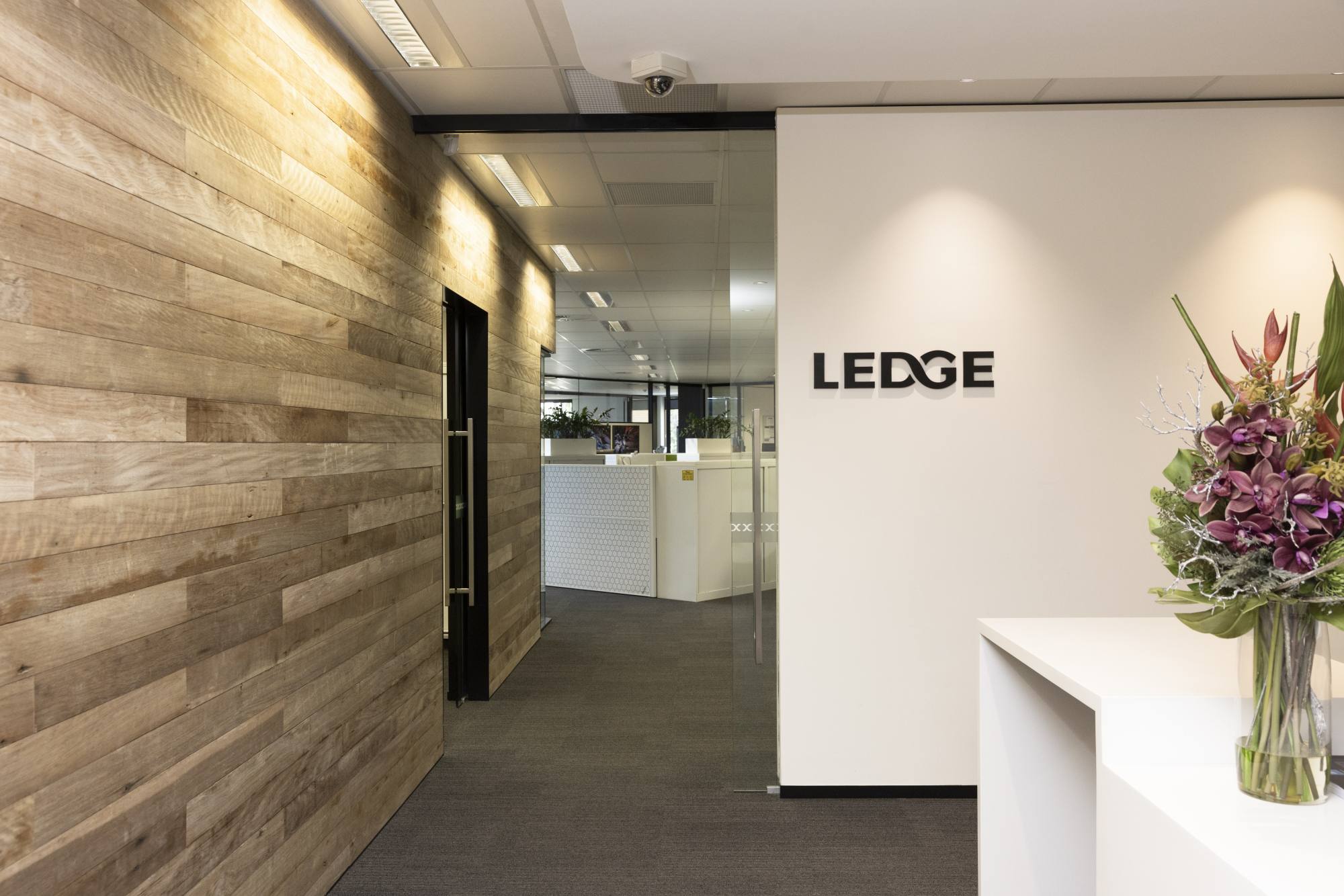 Ledge Finance office foyer.