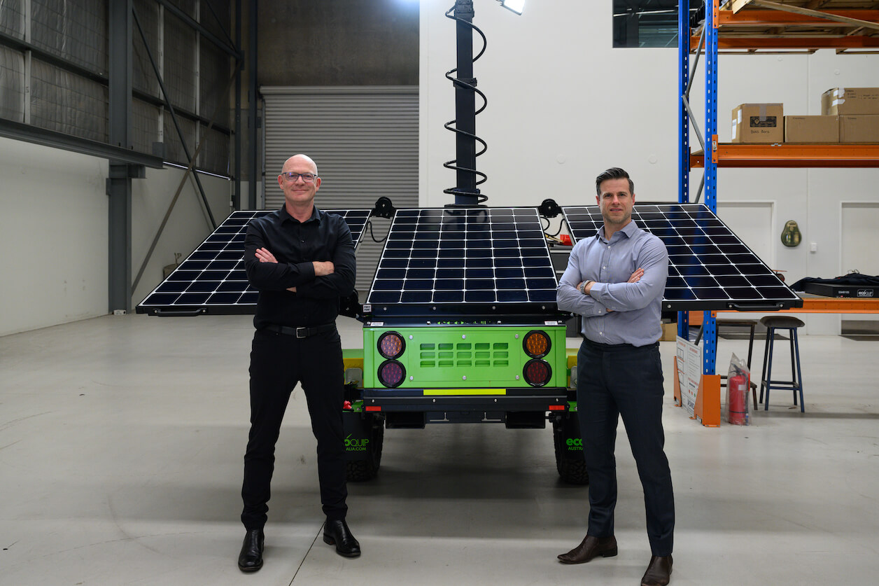 Leading the way in ESG technology innovation across WA 1 Adam Boyd, EcoQuip and Craig Ruthven, Ledge Finance are leading the way in ESG technology in WA_ Volt Power