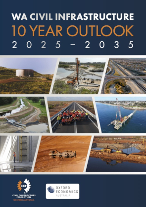 Cover of WA Civil Industry Forecast 2025-26